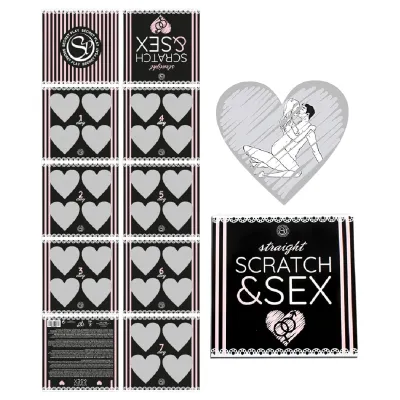 Secret Play Scratch & Sex Straight - kaparós szexpóz játék pároknak (5 nyelven): 2 354 Ft