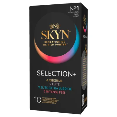 SKYN Selection+ - latexmentes óvszer válogatás (10 db): 6 291 Ft