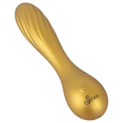 Sweet Smile - Metallic Vibe mini vibrátor (sárga): 6 291 Ft