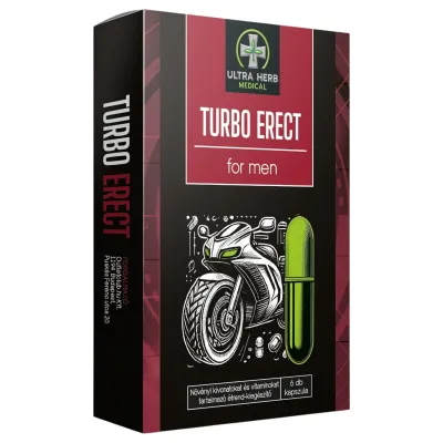 Turbo Erect - étrend kiegészítő kapszula férfiaknak (6db): 11 803 Ft