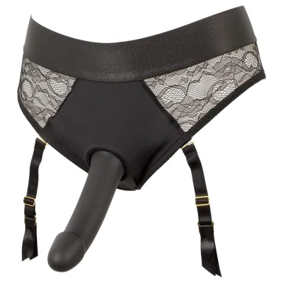 You2Toys - felcsatolható dildó alsóval (fekete): 18 890 Ft