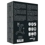 Addicted Toys - prosztata masszírozó és gátizgató dildó (fekete, 11,3 cm)