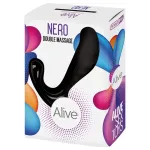 Alive Nero - akkus prosztata vibrátor (fekete) - 7 cm