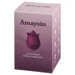 Amaysin - nyelves rózsa csiklóvibrátor, csiklóizgató (lila)