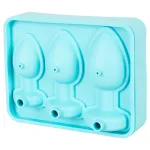 Anál plug formájú szilikon jégkockatartó (kék)