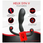 Aneros Helix Syn V - akkus prosztata vibrátor (fekete) - 12,7 cm
