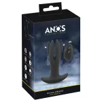 ANOS - kétágú anál vibrátor (fekete)
