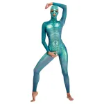 Beasty Suits Reptiloid Roleplay - hüllő szerepjáték jelmez maszkkal (zöld)