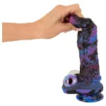 Beasty Cocks Firefly Fantasies - melegítős lökő fantázia vibrátor (kék) - 23 cm