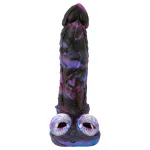 Beasty Cocks Firefly Fantasies - melegítős lökő fantázia vibrátor (kék) - 23 cm