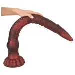 Beasty Cocks The Enormous Eel - óriás angolna dildó (piros)