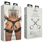 Bedroom Fantasies - csukló- és comb bilincs (fekete)