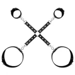 Bedroom Fantasies - csukló- és comb bilincs (fekete)