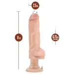 Blush Bad Boy - piercinges vibrátor - 33 cm (natúr)