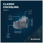 Boners Cocksling - péniszgyűrű és herenyújtó-gyűrű (szürke)