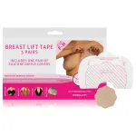Bye Bra F-H - láthatatlan mellemelő tapasz - nude (6db)