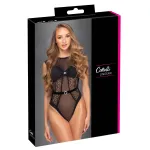 Cottelli - áttetsző csipkés body (fekete)