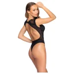 Cottelli - áttetsző csipkés body (fekete)
