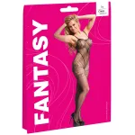 Cottelli Fantasy - harisnyatartós nyitott necc cicaruha (fekete) - S-L