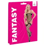 Cottelli Fantasy - necc body és combfix szett (fekete) - S-L