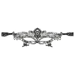 Cottelli - Hímzett, csipke hatású szemmaszk (fekete)