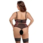 Cottelli Plus Size - melltartó szett (piros)