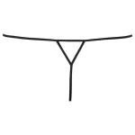 Cottelli - Strasszos női, nyitott tanga (fekete)