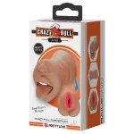 Crazy Bull - száj-és punci maszturbátor (testszínű)