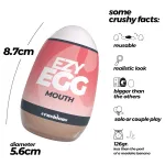 Crushious Ezy Egg Mouth - maszturbátor tojás (testszínű)