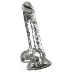 Crystal - Vibrátor tapadókoronggal (áttetsző)