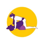 Desirel Magic Pillow - felfújható szexpárna - dildótartóval (lila)