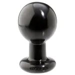 Doc Johnson The Classic - kerek anál plug (fekete) - L