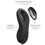 Dorcel Discreet Vibe + - akkus, rádiós csikló vibrátor (fekete)