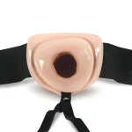 Dr. Skin 6,5 - üreges felcsatolható dildó - 15 cm (natúr)