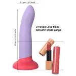 Dreamtoys Love Signal - kétszínű szilikon dildó nagy (lila)