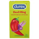 Durex Little Devil - vibrációs péniszgyűrű (lila)