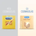 Durex Real Feel - latexmentes óvszer (3db)