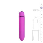 Easytoys Bullet - vízálló rúdvibrátor (lila)