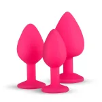 EasyToys Diamond - anál plug szett (pink)