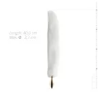 Easytoys Fox NO13 - fém butt plug rókafarokkal (arany-fehér)