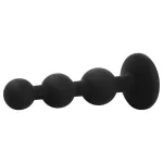 EasyToys - gyöngyös anál plug (fekete)