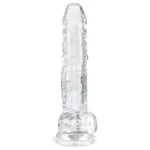 EasyToys - herés dildó - 17 cm (átlátszó)