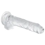 EasyToys - herés dildó - 17 cm (átlátszó)