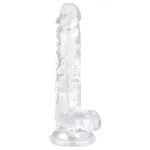 EasyToys - herés dildó - 17 cm (átlátszó)