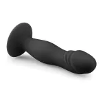 EasyToys - makkos, tapadókorongos dildó (fekete)