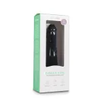 EasyToys Power Vibe - normál szilikon pénisz vibrátor (fekete)