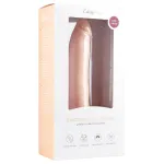 Easytoys - tapadókorongos 100% szilikon dildó (21cm) - natúr