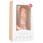 EasyToys - tapadókorongos, herés dildó (17,5 cm, testszínű)