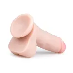 EasyToys - tapadókorongos, herés dildó (17,5 cm, testszínű)