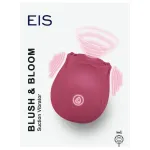 EIS Blush&Bloom - szívó rezgő rózsa vibrátor (piros)